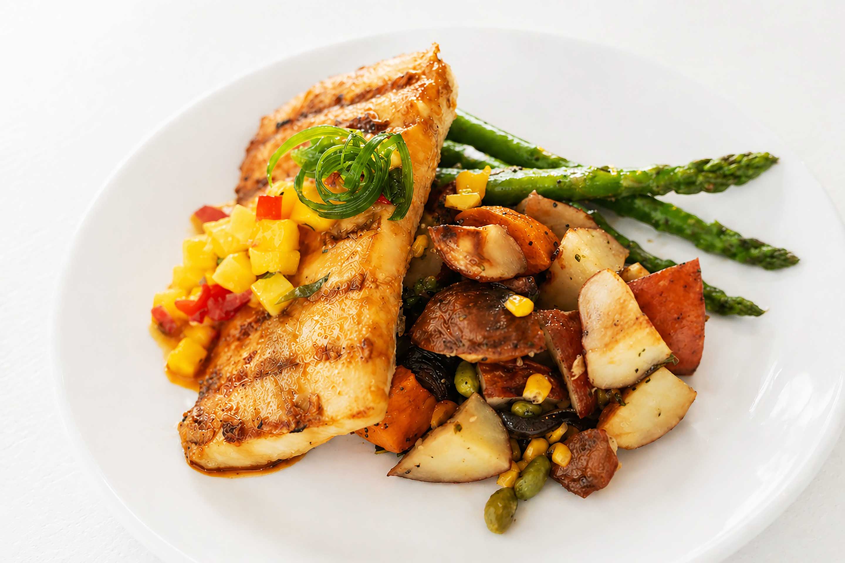 Grilled Mahi Mahi on Capt Andy's Kauai sunset tour