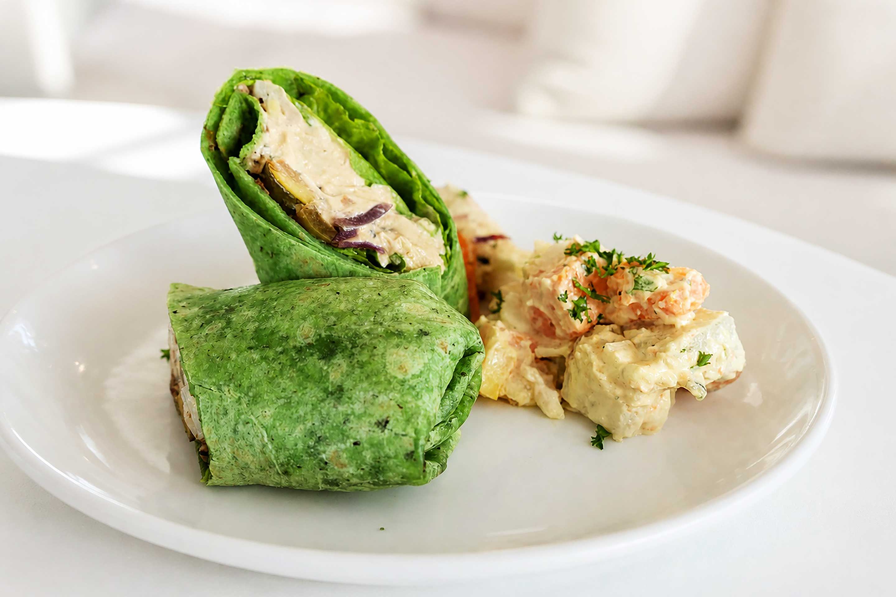 Portebello mushroom veggie wrap alternative